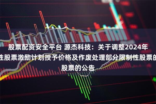 股票配资安全平台 源杰科技：关于调整2024年限制性股票激励计划授予价格及作废处理部分限制性股票的公告