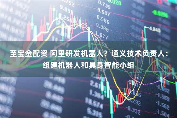 至宝金配资 阿里研发机器人？通义技术负责人：组建机器人和具身智能小组